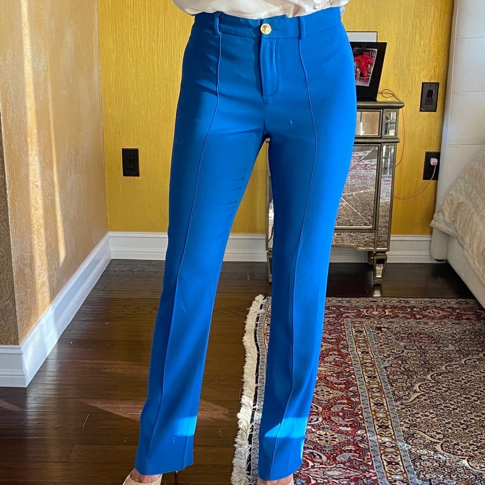 GIANNI VERSACE Womens Casual Trouser, Blue